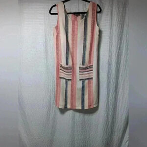 Charlie B Linen blend sleeveless Mini dress. Ladies size S